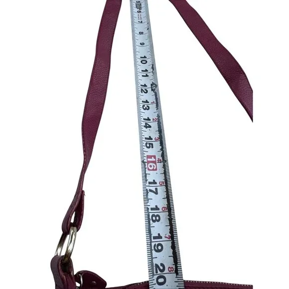 Furla Magenta Pebbled Leather Shoulder Bag - Picture 11 of 11